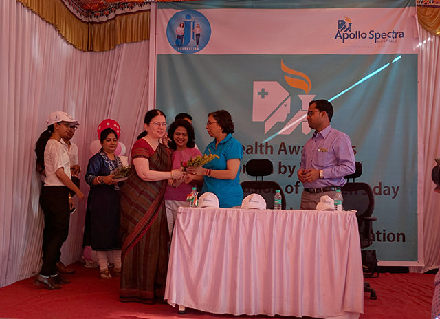 Health check-up camp - at Panditrao Agashe school, Pune